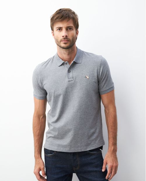 Camiseta de Hombre Tipo Polo, Slim Fit Manga Corta