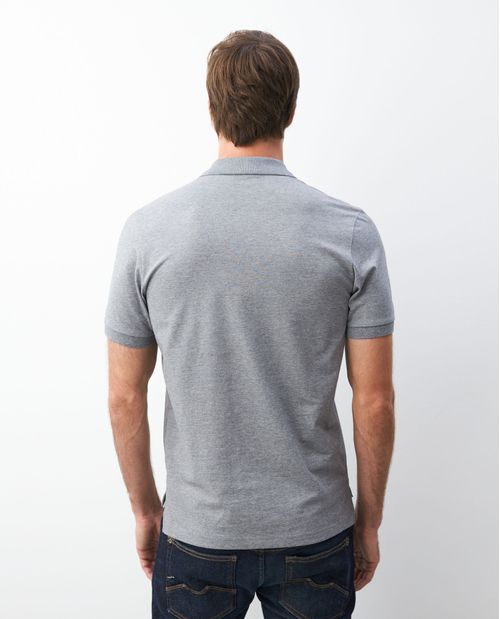 Camiseta de Hombre Tipo Polo, Slim Fit Manga Corta