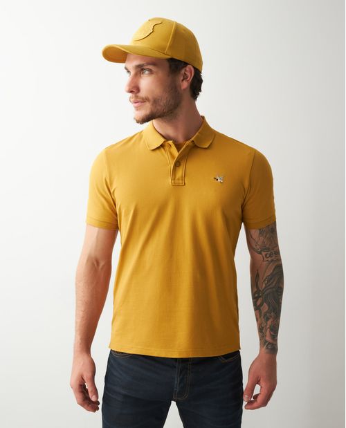 Camiseta de Hombre Tipo Polo, Slim Fit Manga Corta