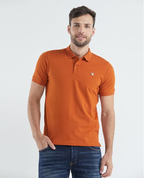 Camiseta de Hombre Tipo Polo, Slim Fit Manga Corta