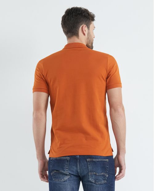 Camiseta de Hombre Tipo Polo, Slim Fit Manga Corta