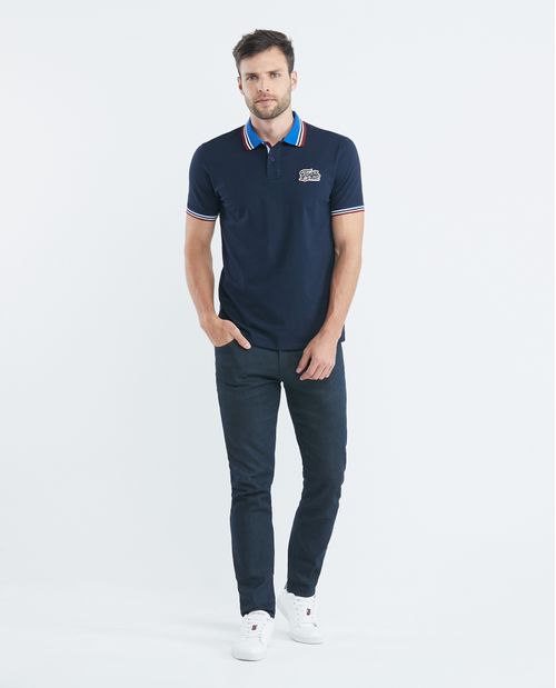 Camiseta de Hombre Tipo Polo, Classic Fit Manga Corta - TOGS Tejidos a Rayas