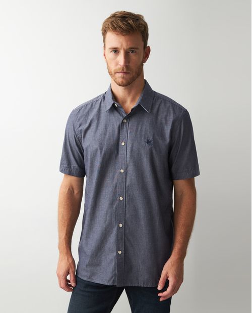 Camisa de Hombre, Classic Fit Manga Corta - Esencial 100% Algodón