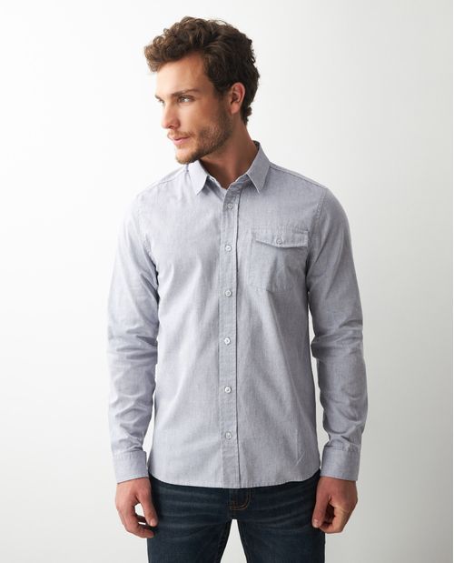 Camisa de Hombre, Slim Fit Manga Larga - Esencial Influencia Jeanswear