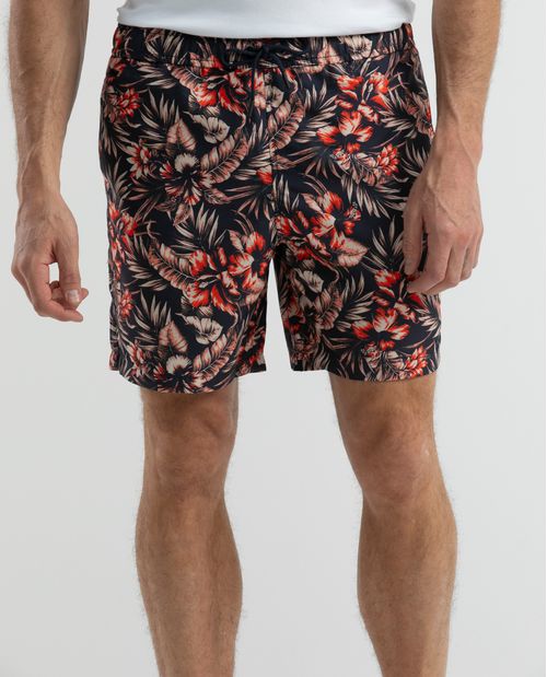 Pantaloneta de Baño Para Hombre, Regular Fit - Maxi Print Floral