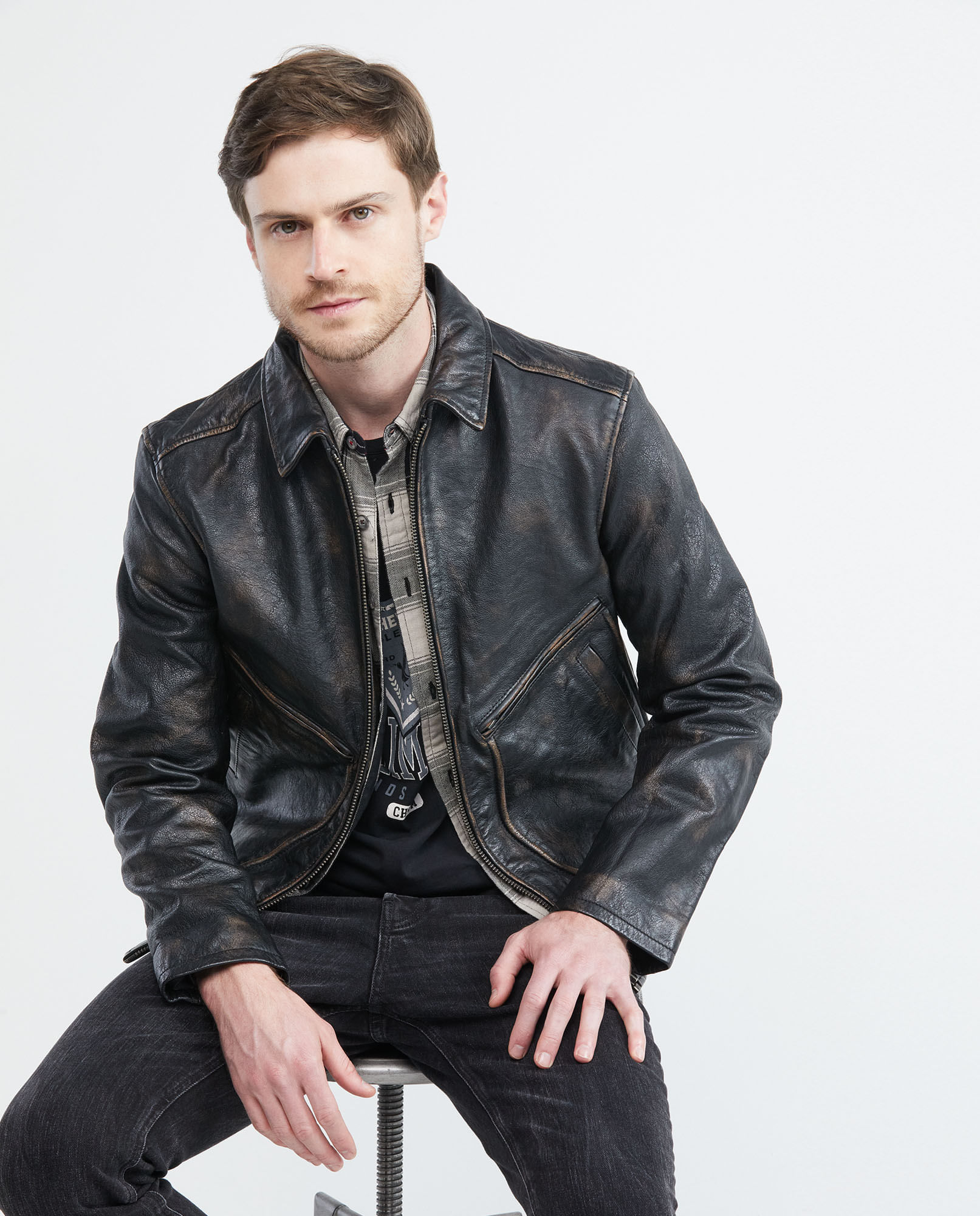 Leather Jacket Chamarras Para Vaqueros Chaquetas De Cuero De