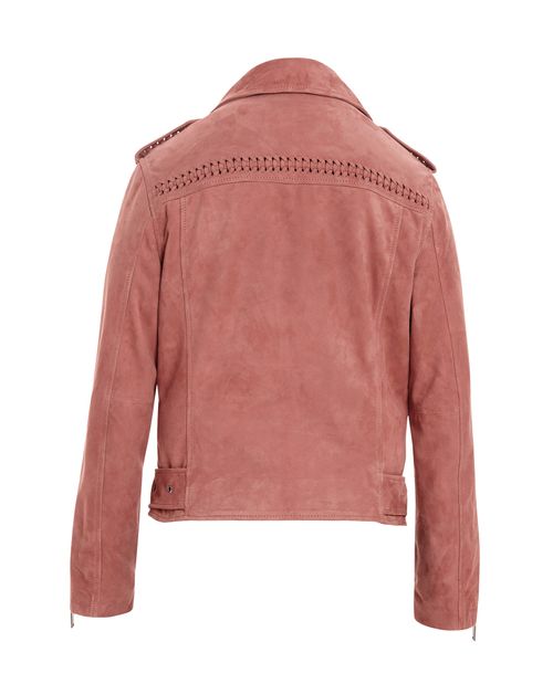 Chaqueta de Mujer en cuero, Silueta Biker - Trenzas en Cuero