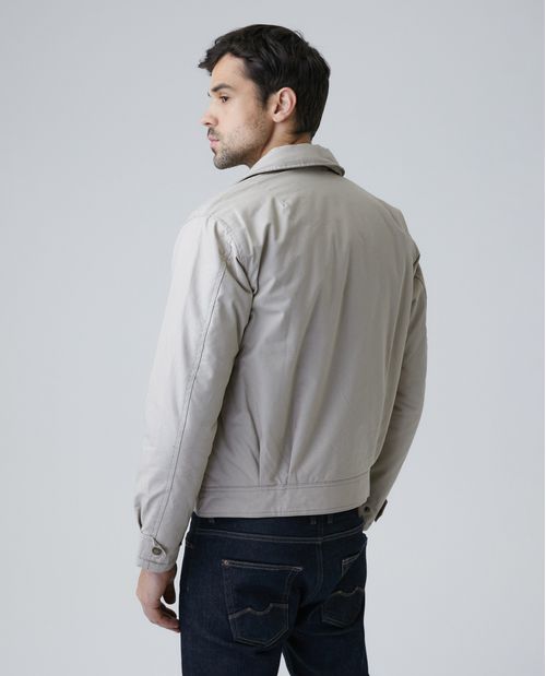 Chaqueta de Hombre, Silueta Recta - Capucha Oculta en Cuello