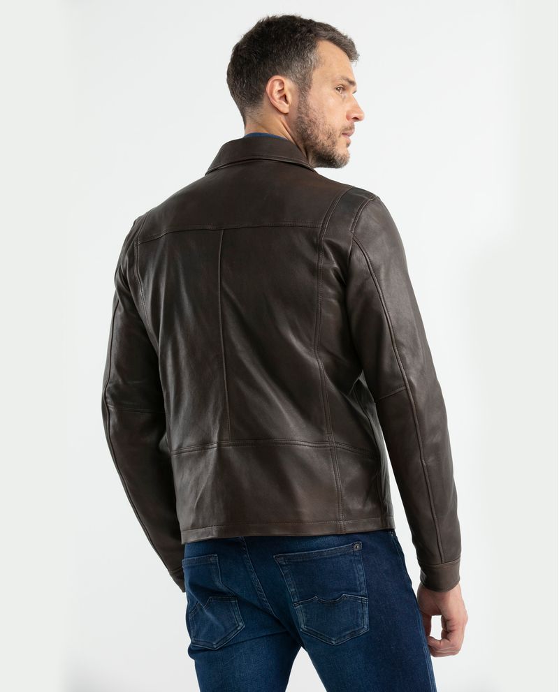 Chaqueta Formal Hombre Chaqueta De Piel De Cordero Para Hombre - Blazer Marrón De 2 Botones, Elegancia Clásica, Forro De Viscosa Chaqueta Formal Sofisticada