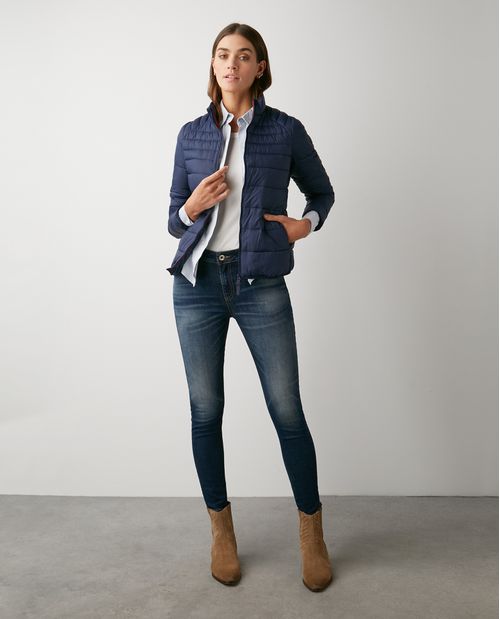 Jean de Mujer High Rise, Cosmo, Bota Relaxed - Gris Oscuro