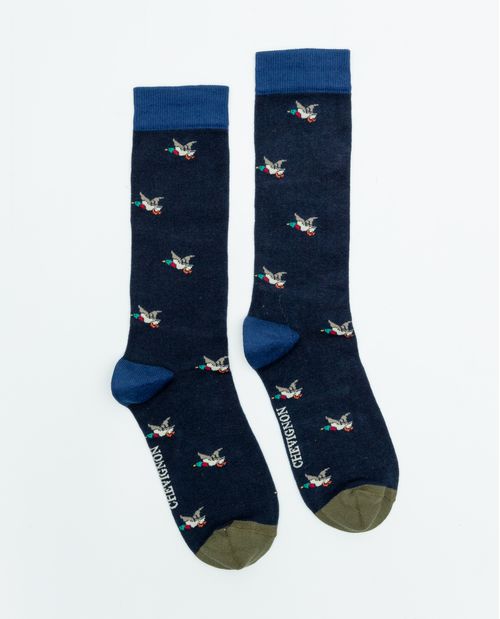 Medias Largas con Diseño de Patos para Hombre
