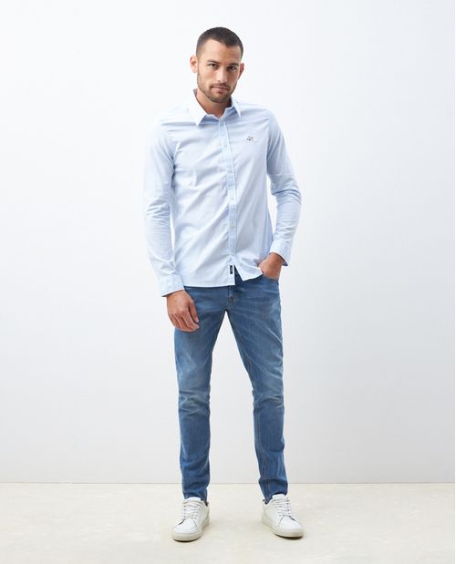 Camisa de Hombre, Slim Fit Manga Larga - Diseño Smart