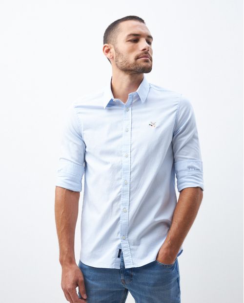 Camisa de Hombre, Slim Fit Manga Larga - Diseño Smart