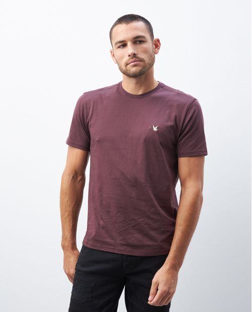 Camiseta de Hombre, Slim Fit Cuello Redondo - Algodón Peruano