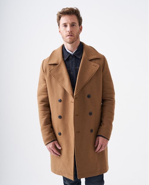 Abrigo de Hombre en Paño - Diseño Cruzado