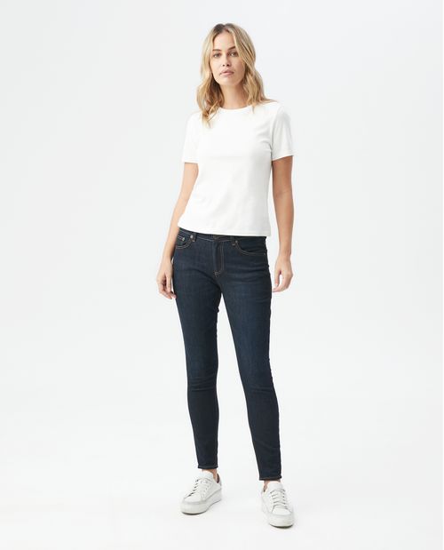 Jean de Mujer Cosmo Pulse, High Rise Bota Skinny - Azul Ultra Oscuro