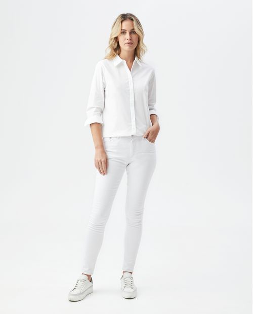 Camisa de Mujer, Silueta Recta - Diseño Básico
