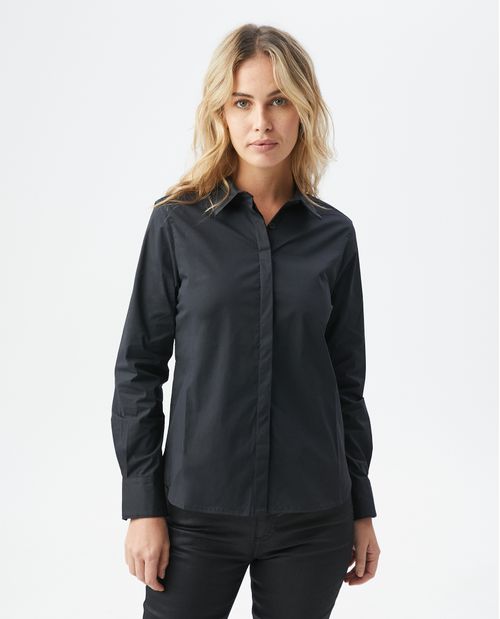 Camisa de Mujer, Silueta Recta - Diseño Básico