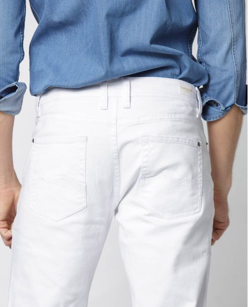 Jean de hombre Morrison Pulse, Straight Fit, Bota Slim - Blanco