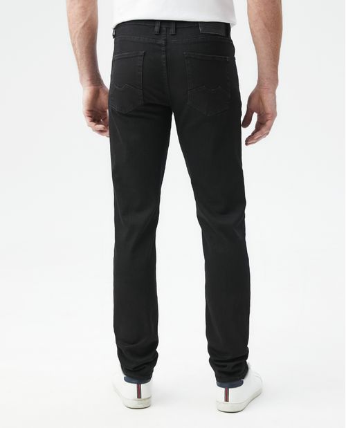 Jean de Hombre Straight Fit, Morrison, Bota Slim - Negro Mate