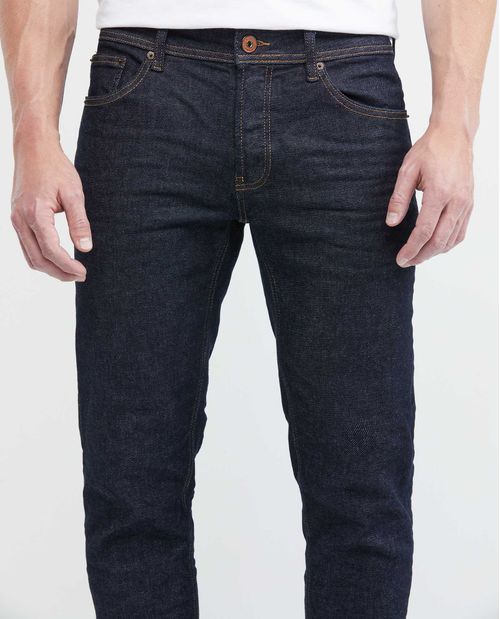 Jean de Hombre Super Slim Fit, Rider, Bota Super Slim - Raw Azul Ultra Oscuro
