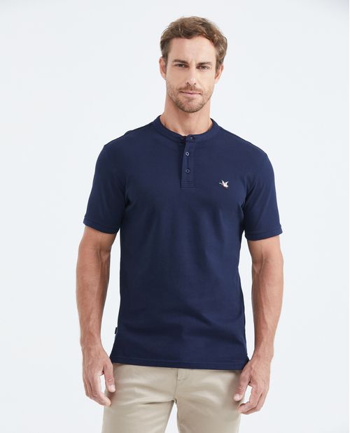Camiseta Polo Slim Fit Cuello Nerú para Hombre