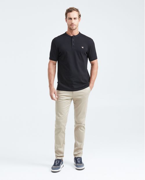 Camiseta Polo Slim Fit Cuello Nerú para Hombre