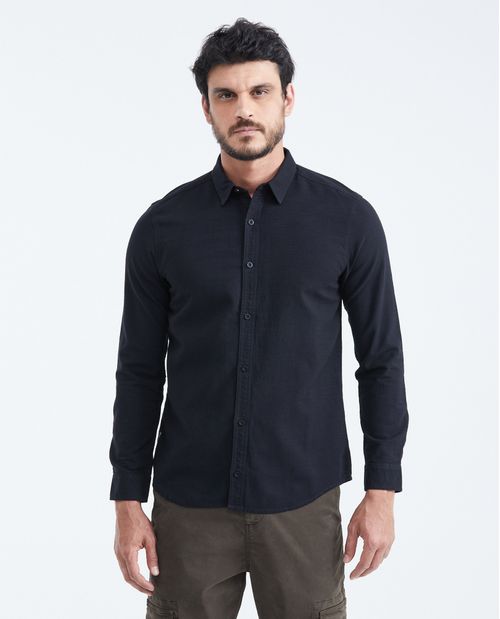 Camisa Classic Fit Manga Larga en Algodón para Hombre