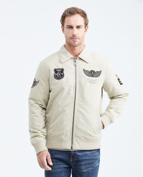 Chaqueta Tipo Aviador Silueta Bomber para Hombre