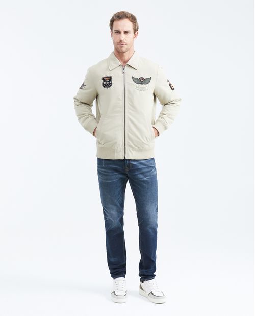 Chaqueta Tipo Aviador Silueta Bomber para Hombre