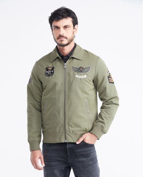 Chaqueta Tipo Aviador Silueta Bomber para Hombre