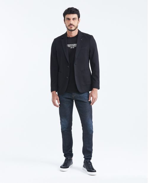 Chaqueta en Tejido de Punto Tipo Blazer para Hombre