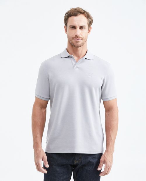 Camiseta Polo Slim Fit en Jersey Doble Punto para Hombre