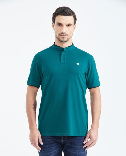 Camiseta Polo Classic Fit Cuello Nerú para Hombre