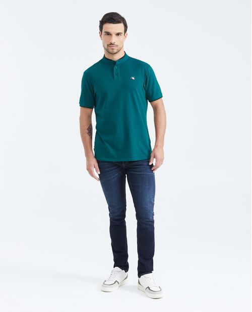 Camiseta Polo Classic Fit Cuello Nerú para Hombre