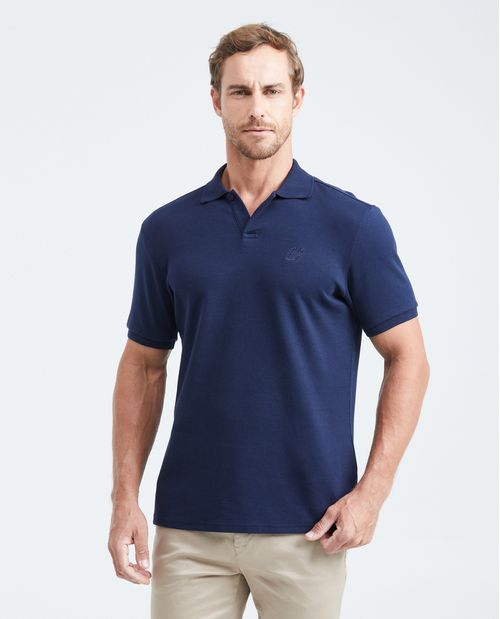 Camiseta Polo Slim Fit en Jersey Doble Punto para Hombre