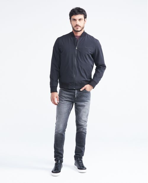 Chaqueta Tipo Bomber en Gamuza para Hombre