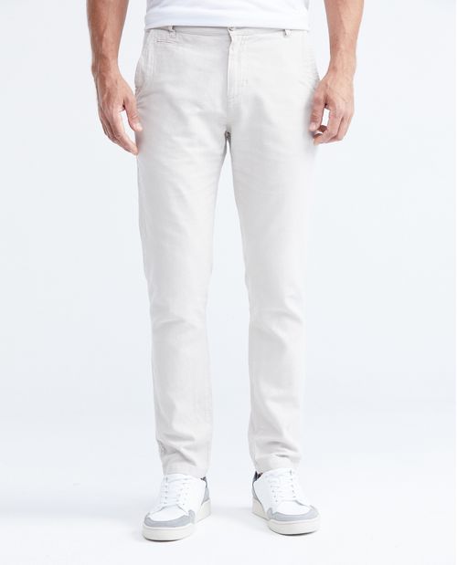 Pantalón Tipo Chino Regular Fit Boot Cut para Hombre