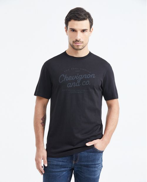 Camiseta Classic Fit Estampada Cuello Redondopara Hombre