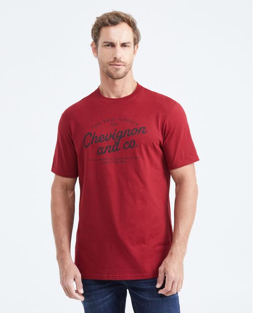 Camiseta Classic Fit Estampada Cuello Redondopara Hombre