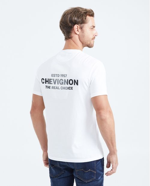 Camiseta Slim Fit Estampada Cuello Redondo para Hombre