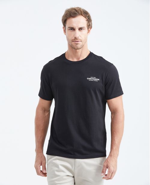 Camiseta Slim Fit Estampada Cuello Redondo para Hombre