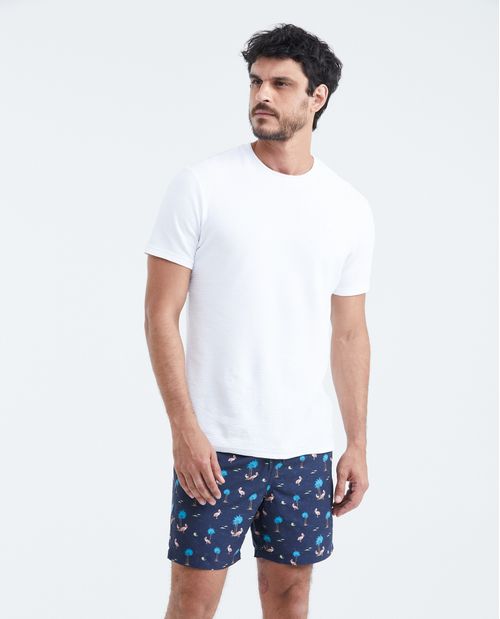 Pantaloneta de Baño Estampada para Hombre