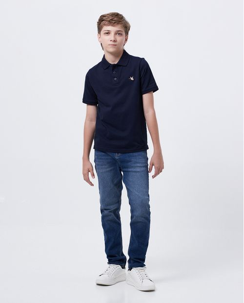 Camiseta Polo Straight Fit para Niño