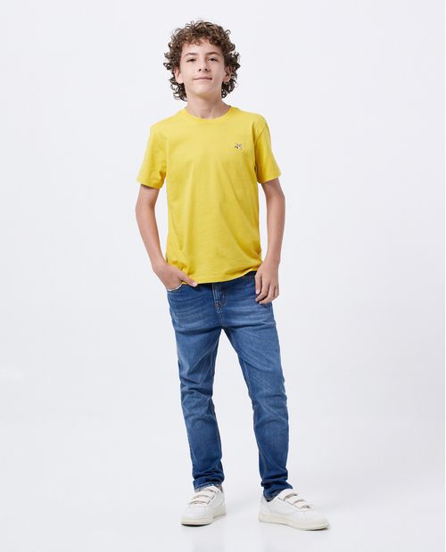 Jean Azul Medio Silueta Ajustada para Niño
