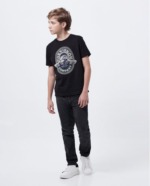 Camiseta Estampada en Algodón para Niño