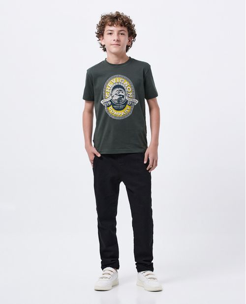 Camiseta Estampada en Algodón para Niño