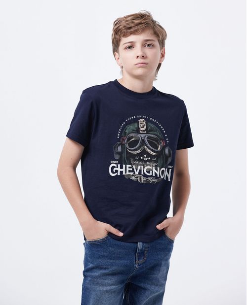 Camiseta Estampada en Algodón para Niño