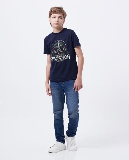 Camiseta Estampada en Algodón para Niño