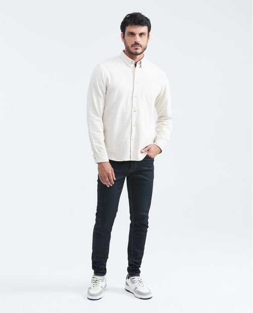 Camisa Classic Fit Manga Larga xxxx para Hombre